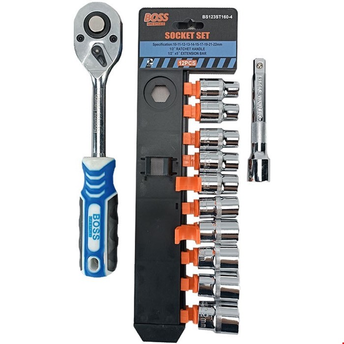 مجموعه ۱۲ عددی آچار بکس باس مدل BS12 ا BOOS