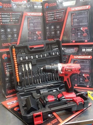 دریل پیچگوشتی شارژی چکشی ادون سه نظام  AD-36AP EDON
